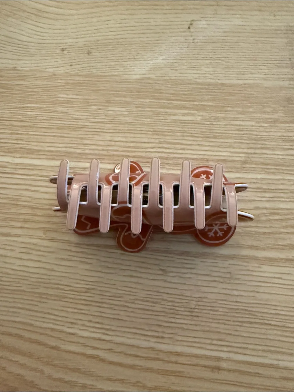 Mickey Gingerbread Hair Clip - Holiday Hair Accessory